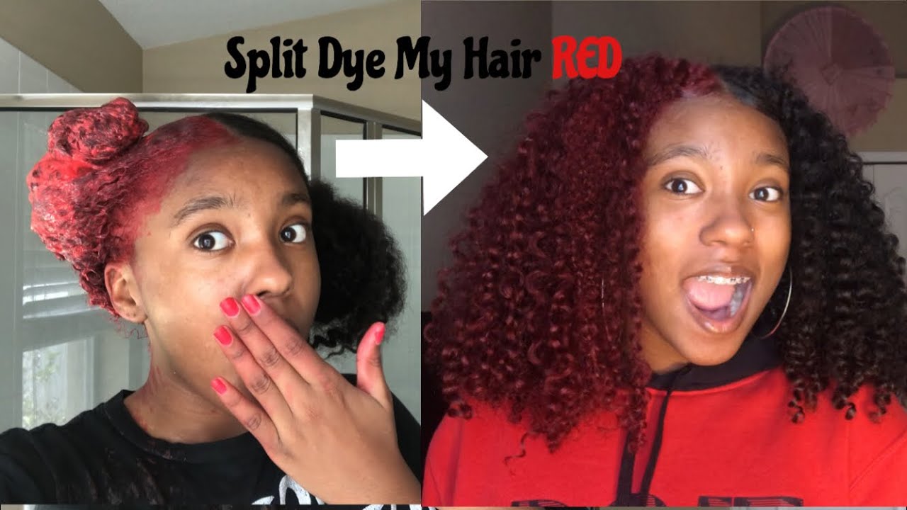I split dyed my natural hair..and it came out good