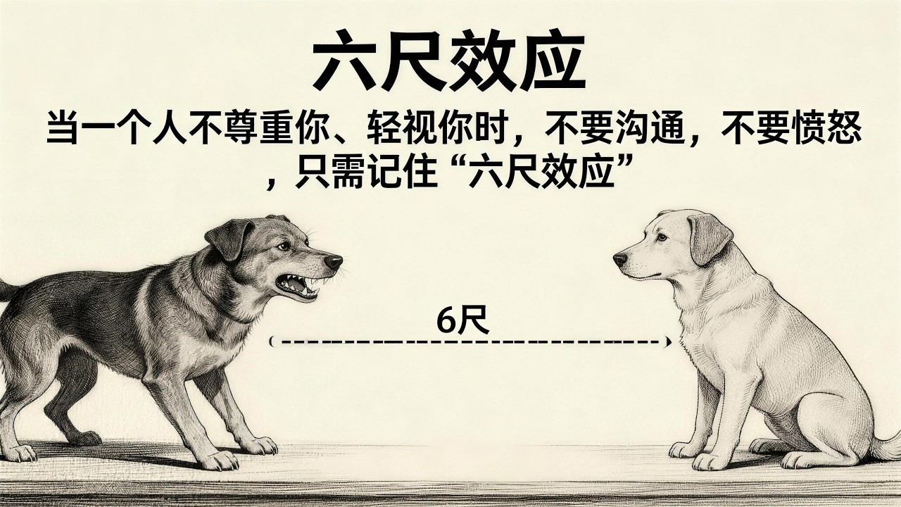 心理学上有个词叫：六尺效应｜当一个人不尊重你、轻视你时，不要沟通，不要愤怒，只需记住“六尺效应”