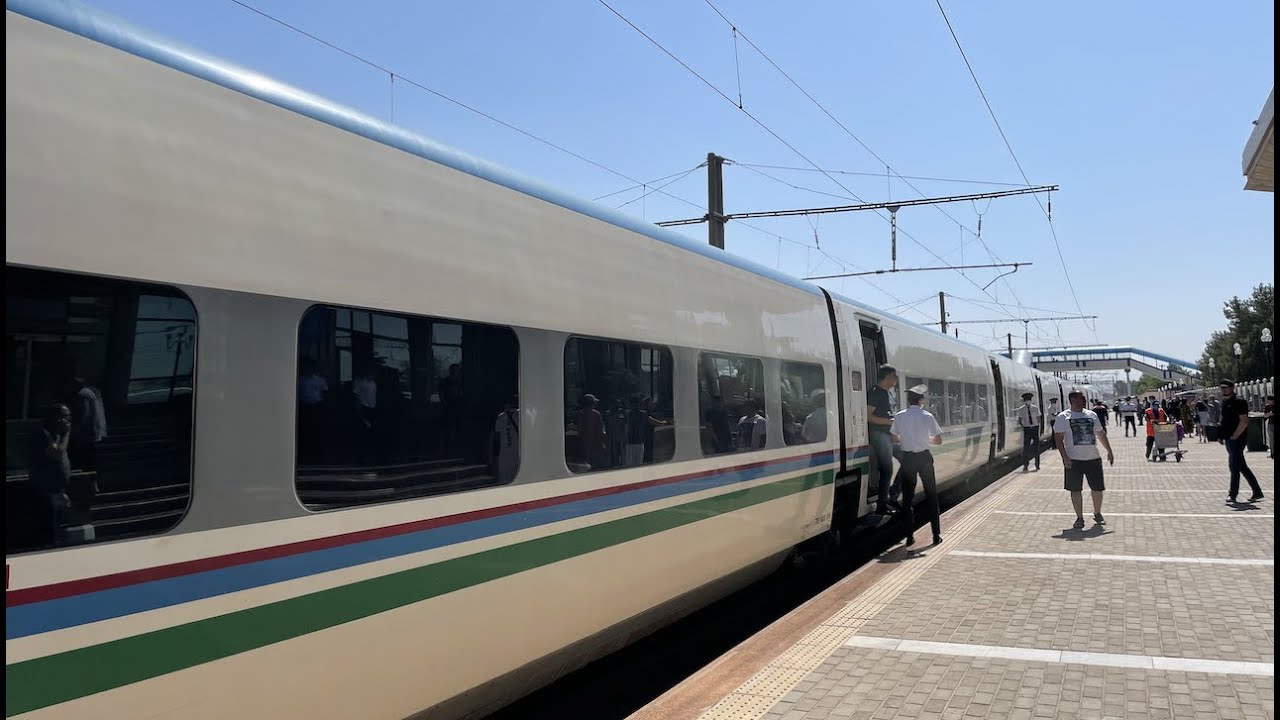 AFROSIYOB (Uzbek Fast Train) : Samarkand to Bukhara, Pleasant Way to Travel in Uzbekistan ウズベキスタン鉄道