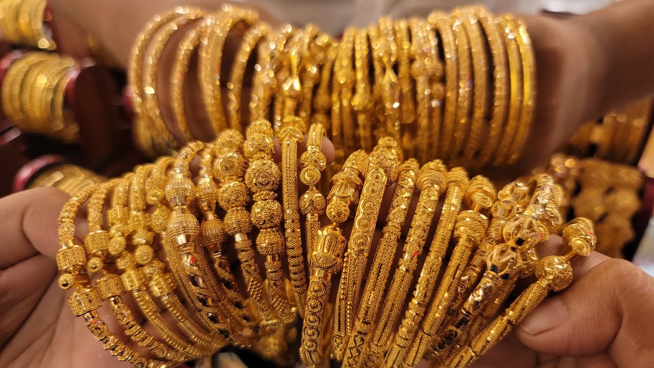 সোনার ২ মুখা,৩ মুখা বল চুড়ির কালেকশন /gold bangles