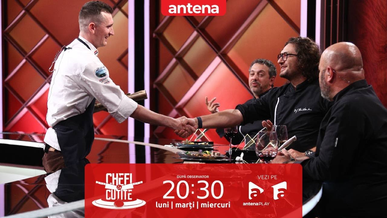 Laurențiu Neamțu a primit cuțitul de aur de la Chef Florin Dumitrescu