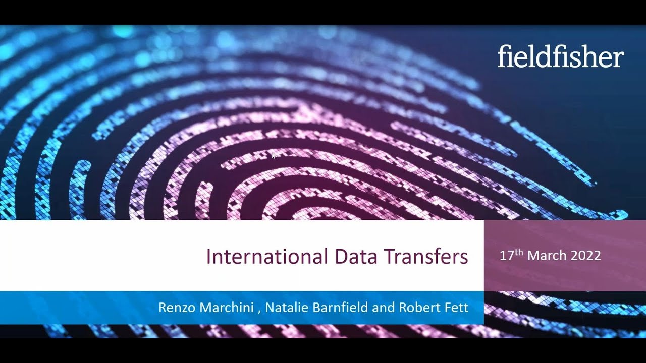 Privacy Webinar Series: International Data Transfers
