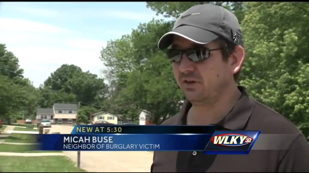 Neighbor's security cameras capture burglar in action