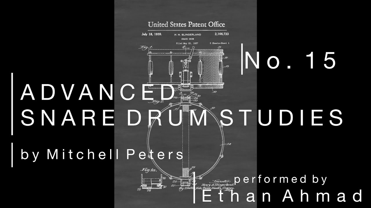 Peters Advanced Snare Drum Studies Etude 15