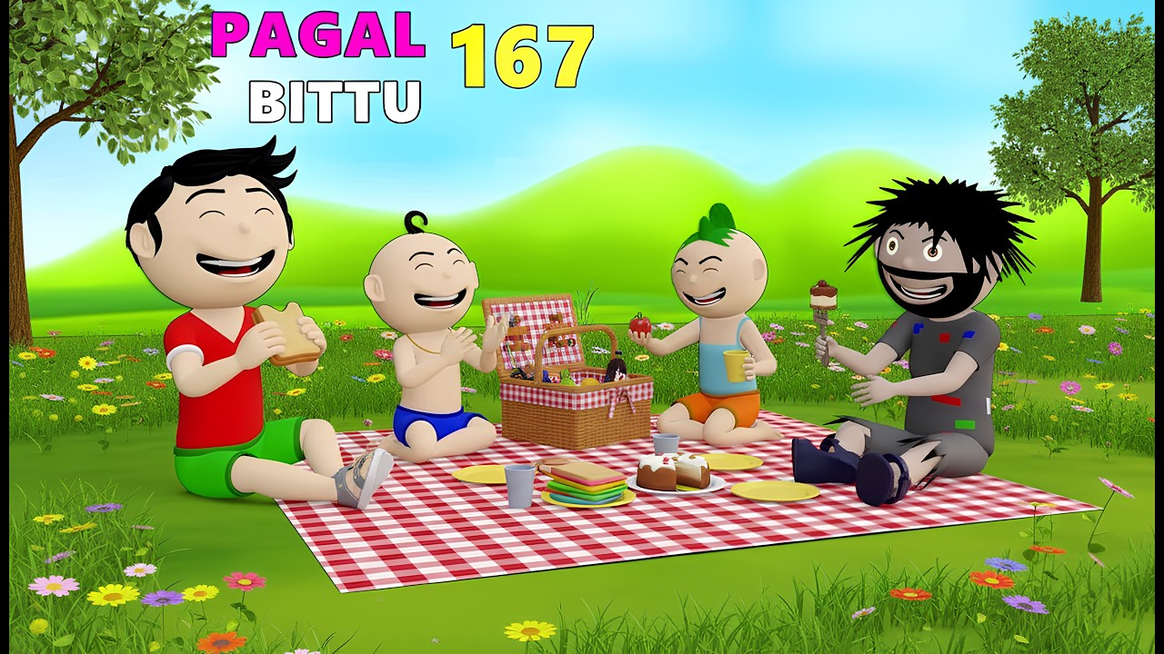 Pagal Bittu Sittu 167 | Picnic Mein Bhoot | Picnic Wala Cartoon | Pagal Beta | Desi Comedy Video