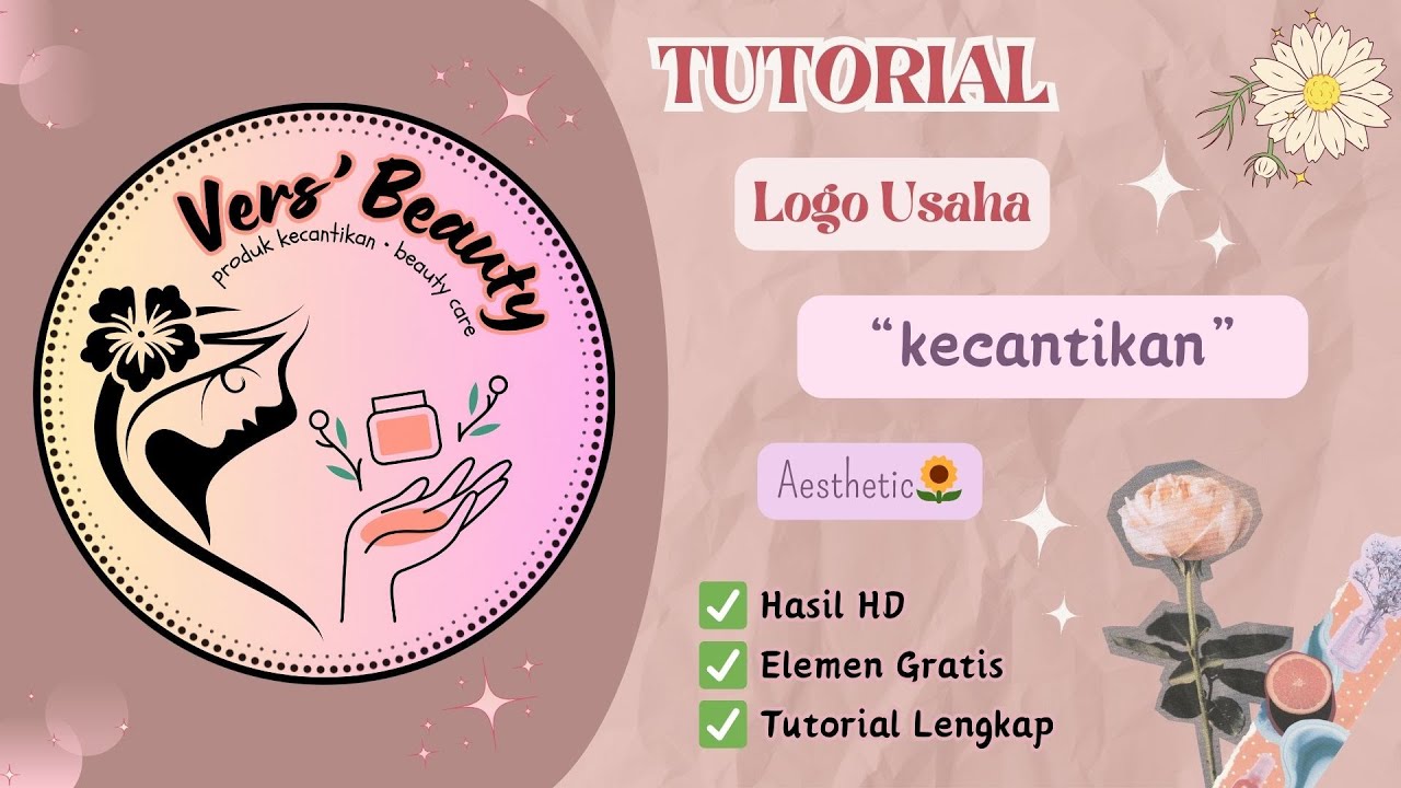 Cara Membuat Logo Usaha Gratis di Canva || Logo Olshop Aestetic dan Menarik