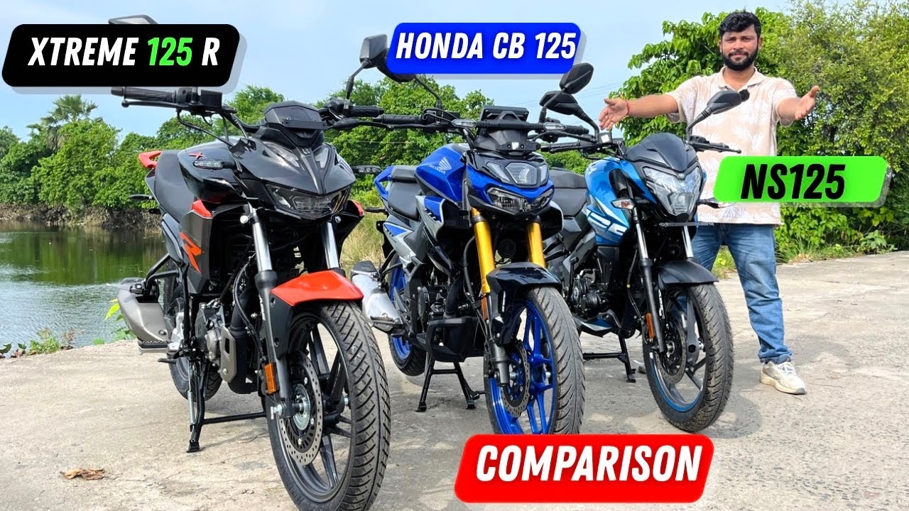 Honda CB 125 vs Hero Xtreme 125 R vs Bajaj Pulsar NS 125 | Full Detailed Comparison