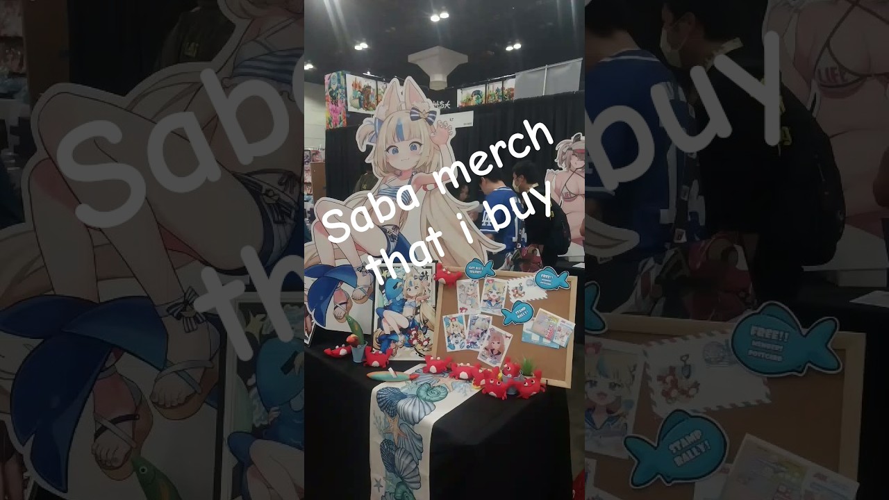 Sameko Saba 🐟 merch that i buy at Anime Expo 2025. #animeexpo2025 #samekosaba #saba#vtuber #merch