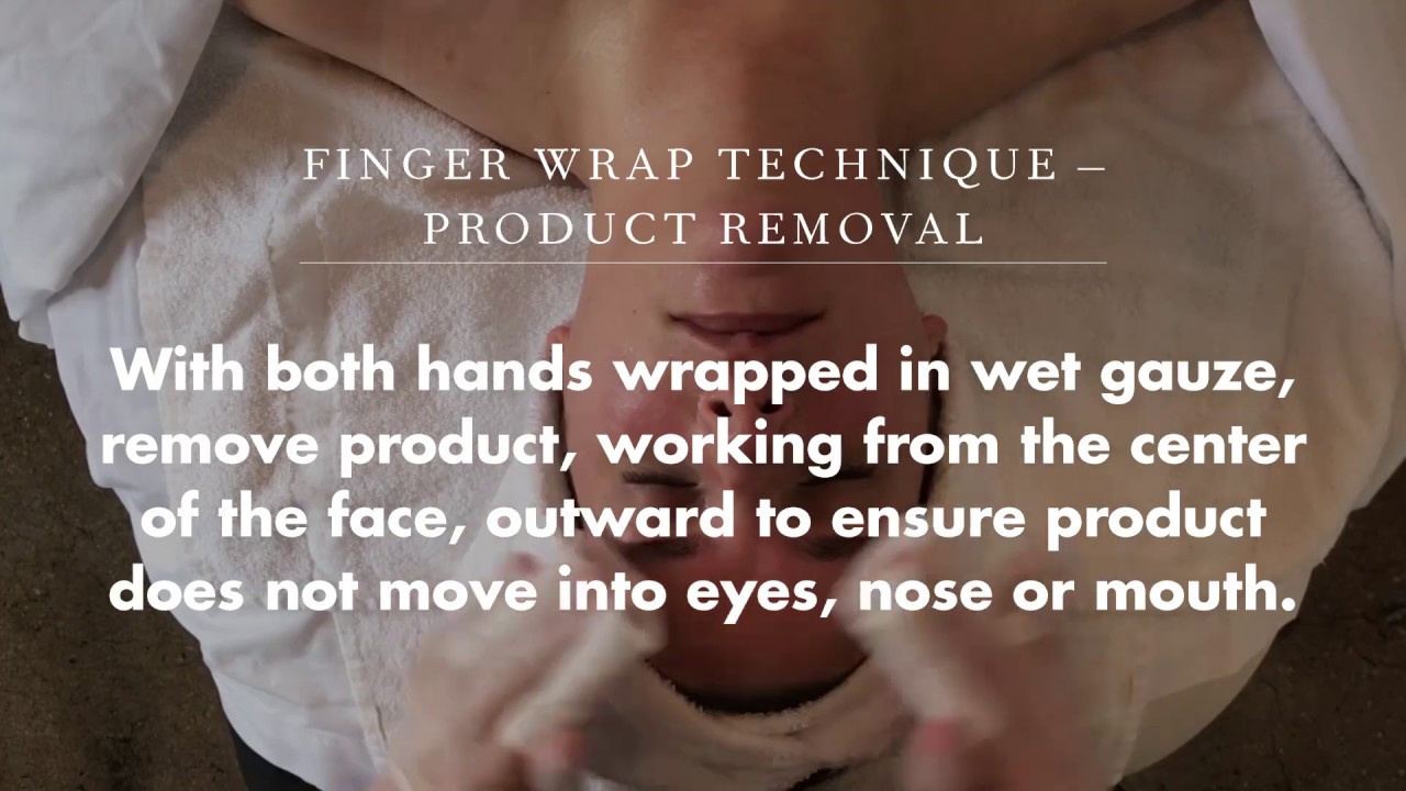 Facial Treatment Hack: Finger Wrap Technique &ndash; Product Removal