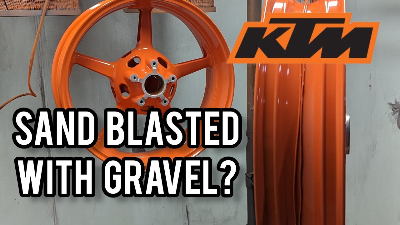 Порошковая покраска дисков мотоцикла KTM Orange II. - Эпизод 133 - @prismaticpowders