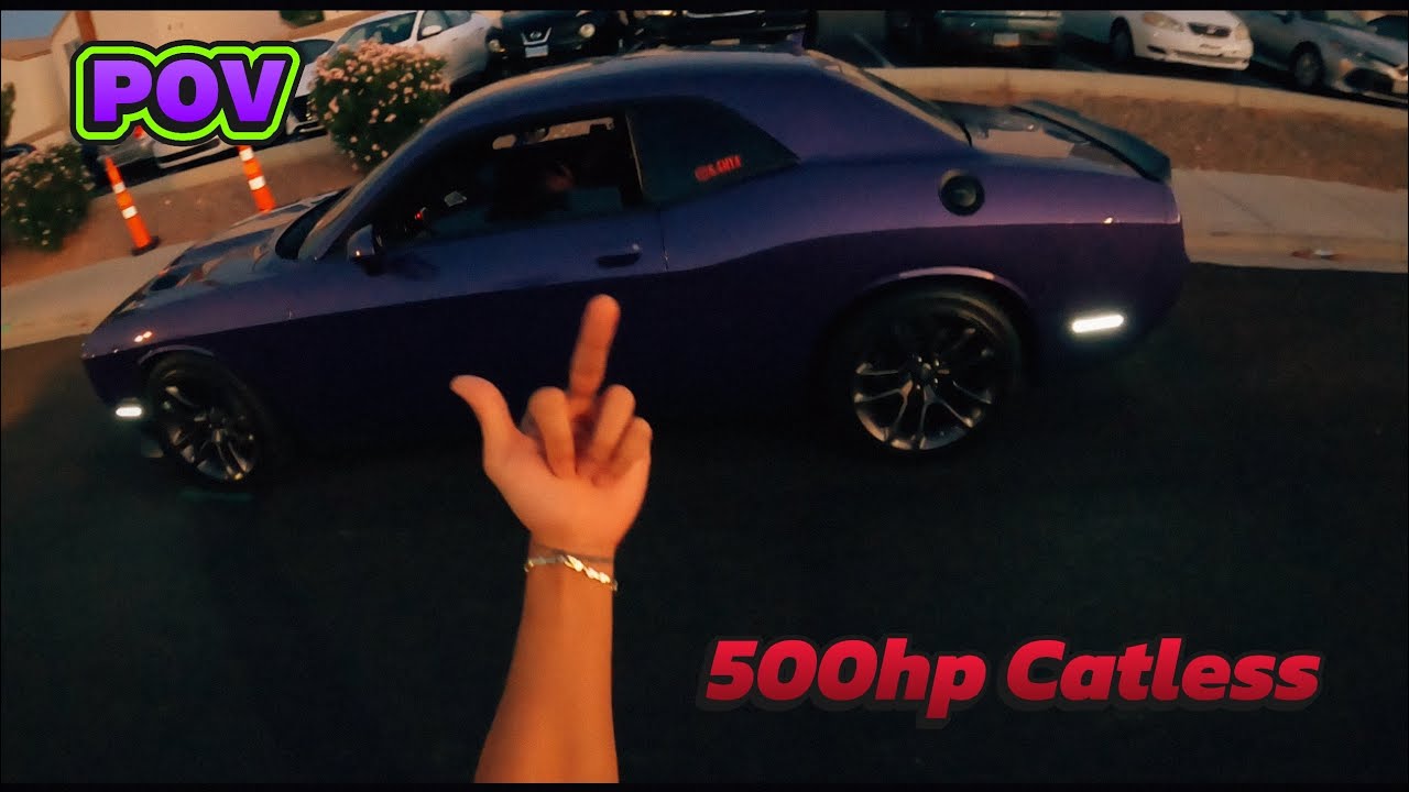 POV: DESTROYING THE STREETS IN 500HP CATLESS SCAT PACK