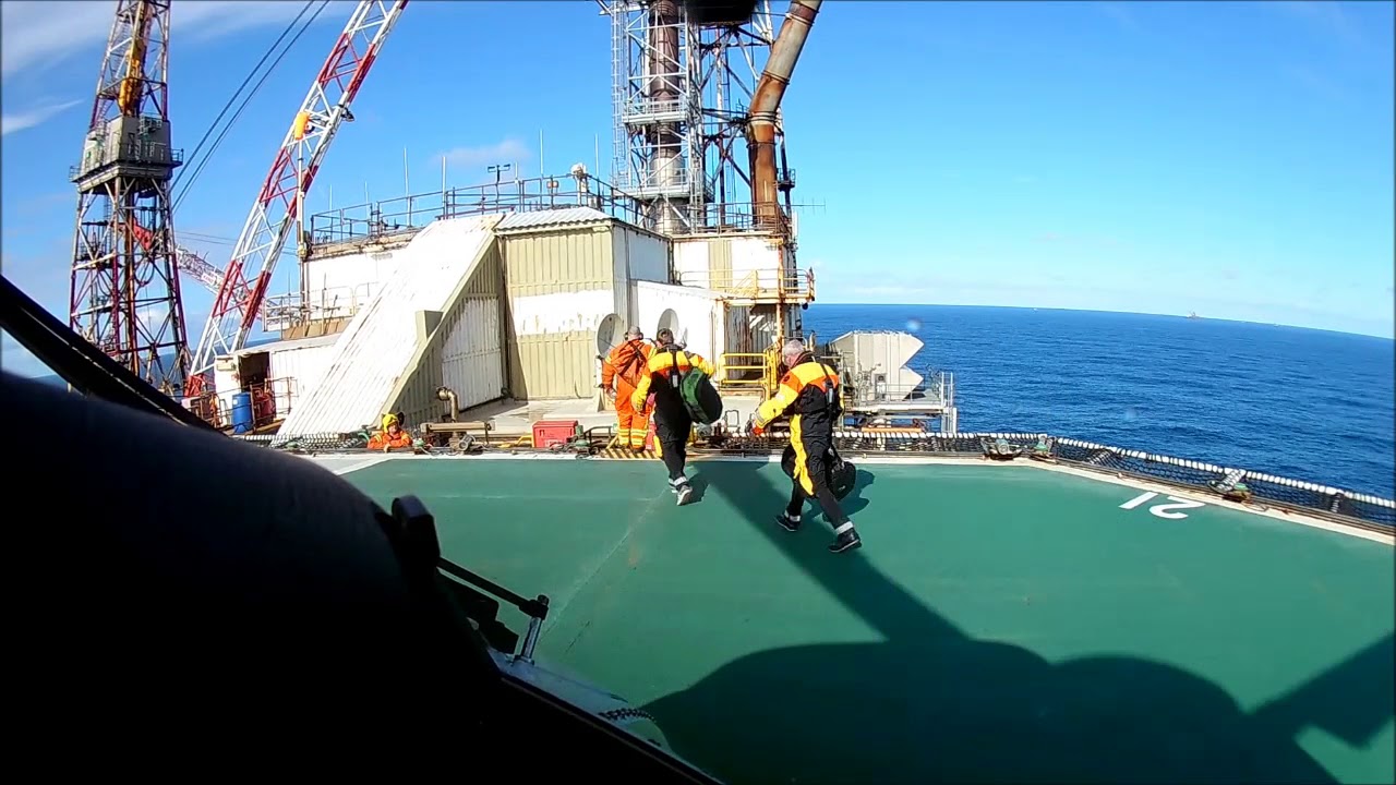 S92 North Sea Oil Rig Flight