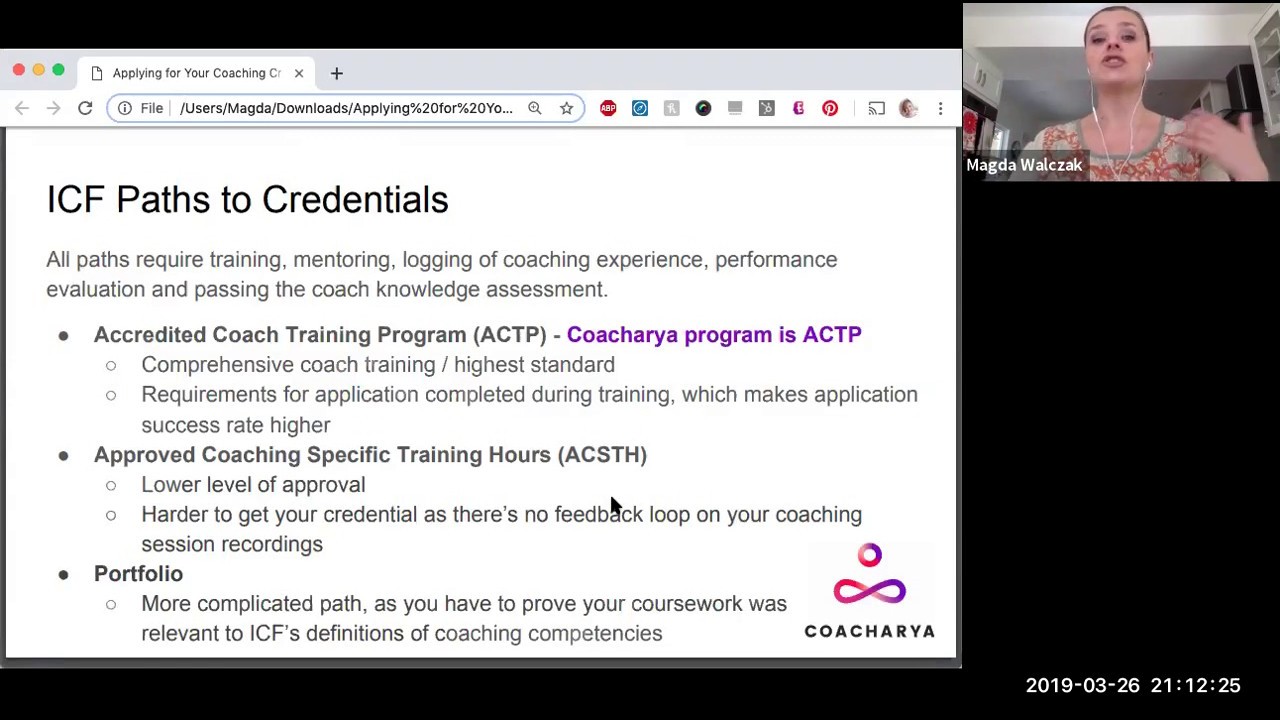 Coaching Credentials Overview