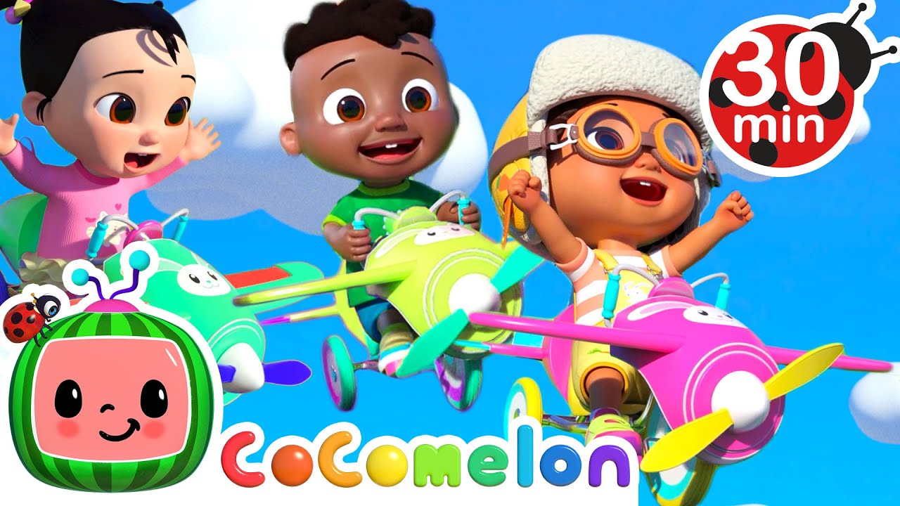 Airplane Race Song | CoComelon - Nina's ABCs  | CoComelon Songs for Kids & Nursery Rhymes