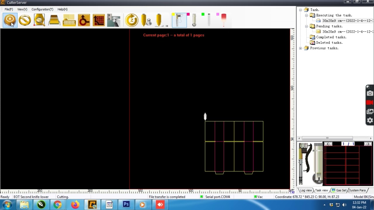 Cutting Setting on IECKO digital cutting machine