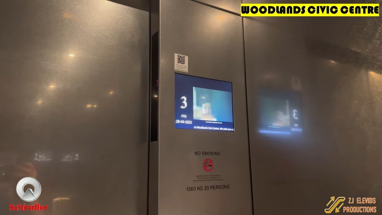 Schindler PORT Elevators at Woodlands Civic Centre, Woodlands, Singapore.