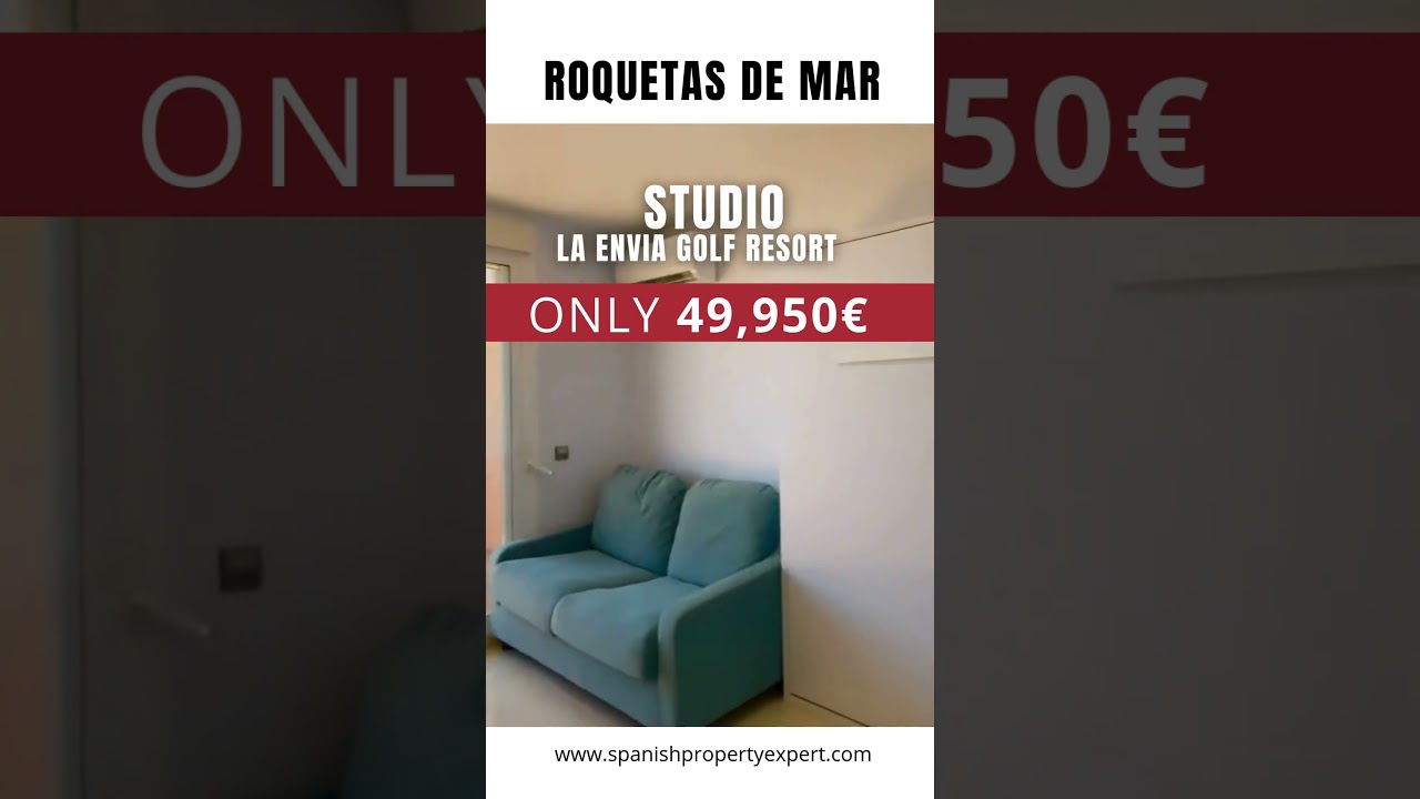 𝗢𝗡𝗟𝗬 𝟰𝟵,𝟵𝟱𝟬€! Studio  📍 La Envia Golf & Spa Resort 