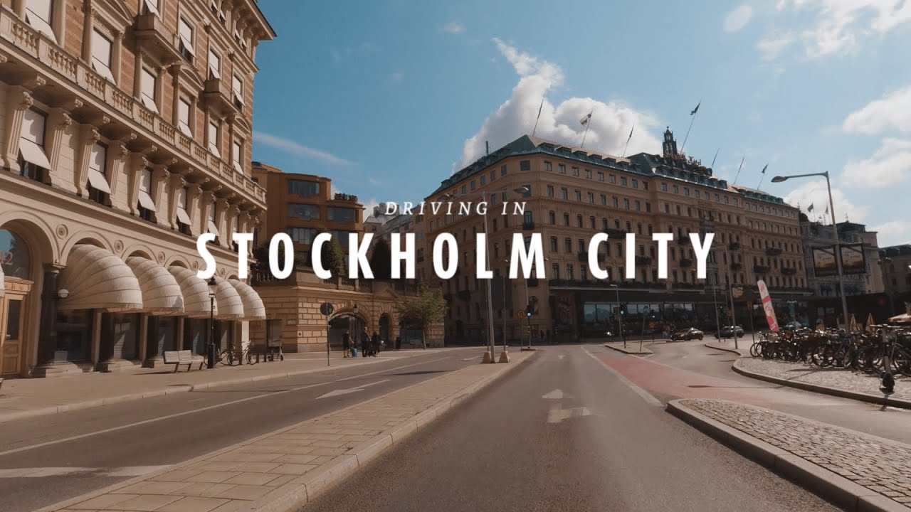 Stockholm 4K Drive - Capital of Scandinavia - Driving Downtown
