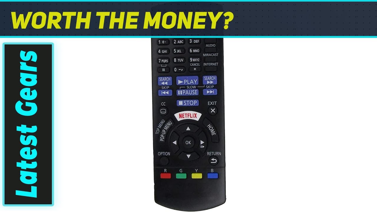 Tucus N2QAYB001023 Remote: Best Ergonomic Control for Panasonic 4K Blu-ray