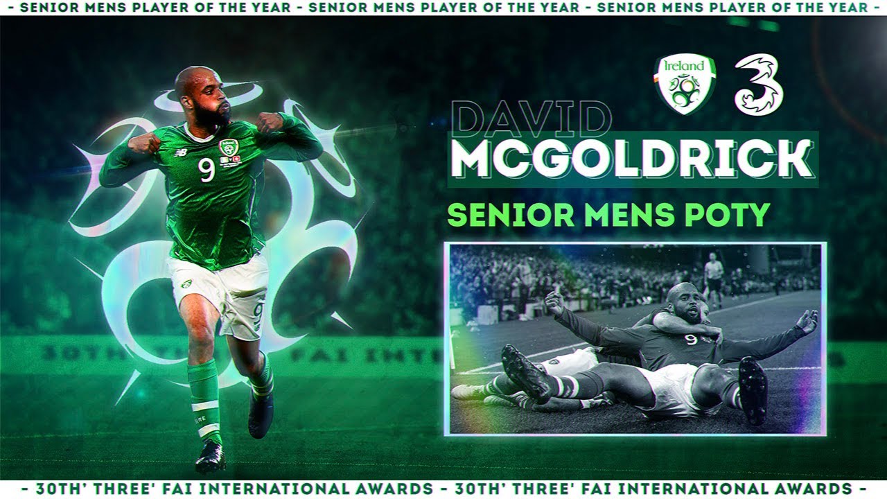 David McGoldrick named 3 FAI Men's Senior International Player of the Year 2019