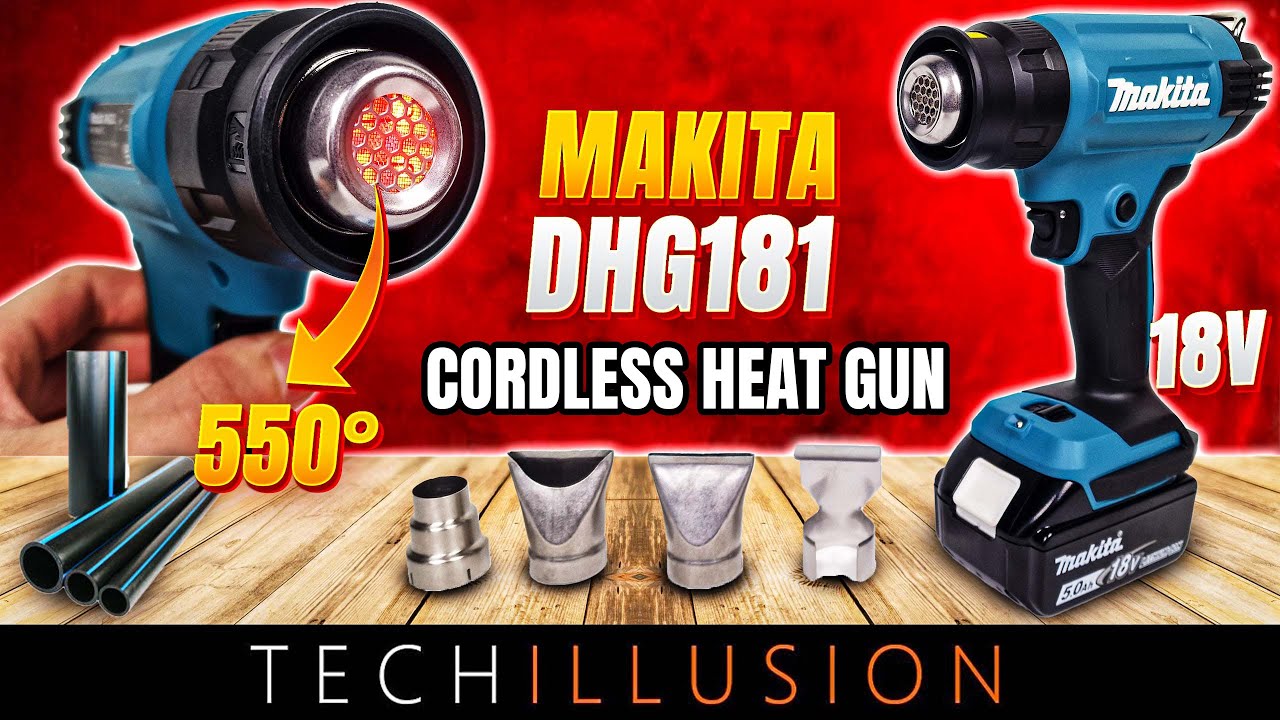 🔥НАКОНЕЦ-ТО!! Аккумуляторный термофен MAKITA 18 В DHG181 (XHG01)😱 - Аккумуляторный термофен DHG18...