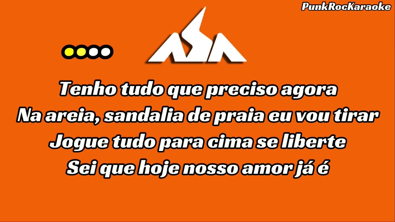 Asa de Águia - Te dar Meu Mundo KARAOKE (playback original)