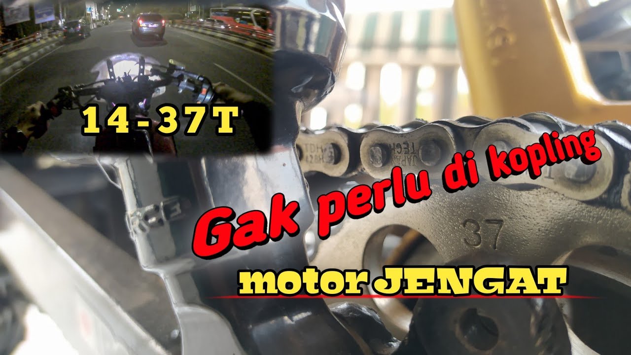 UBAH UKURAN GEAR RX KING || 14-37T DI JAMIN JENGAT