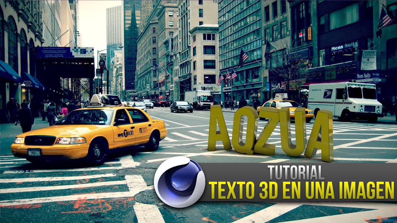 Cinema 4D: Texto 3D en una imagen real