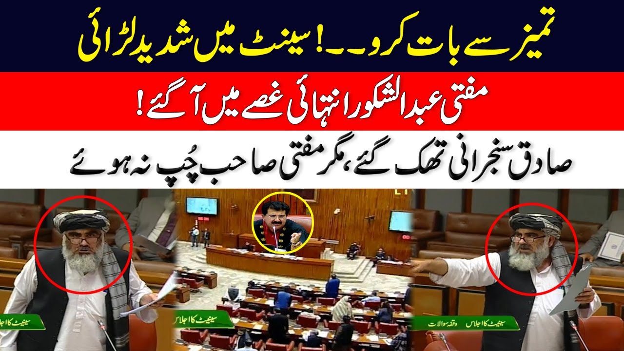 Tameez Sy Baat Kro l Mufti Abdul Shakoor Got Angry In Senate Session l 24 News HD