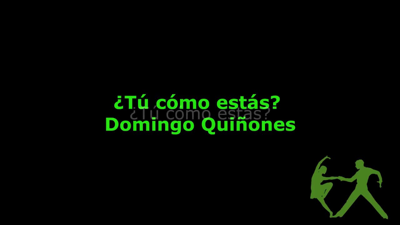 Domingo Quiñones - Tú Como Estas (con letra)