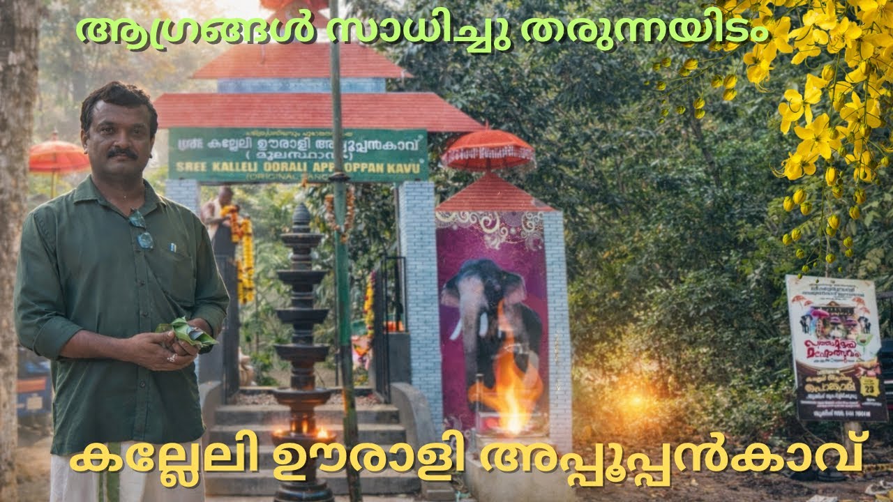 കാനനത്തിന് നടുവിൽ ശ്രീ കല്ലേലി ഊരാളി അപ്പൂപ്പൻ കാവ് 
