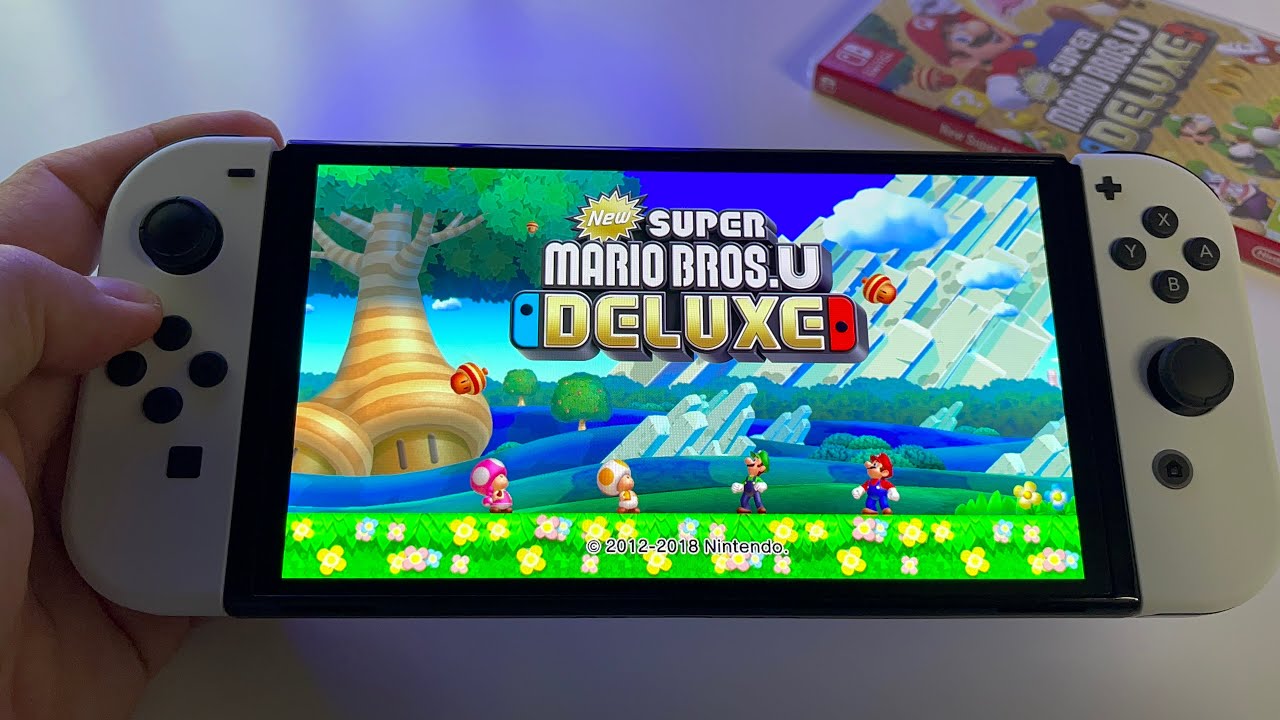 New Super Mario Bros. U Deluxe (p1) | Nintendo Switch OLED gameplay