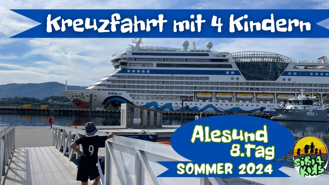 Aida Kreuzfahrt mit 4 Kindern - Alesund in Norwegen mit Sehenswürdigkeiten Aquarium Aida Sol Blog