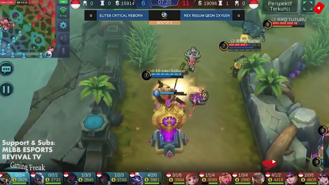 RRQ O2 VS ELITE 8 MATCH 1: WOW! TUTURU THE NEXT LEVEL MARKSMAN MPL WEEK 6 DAY 2 RRQ LEMON