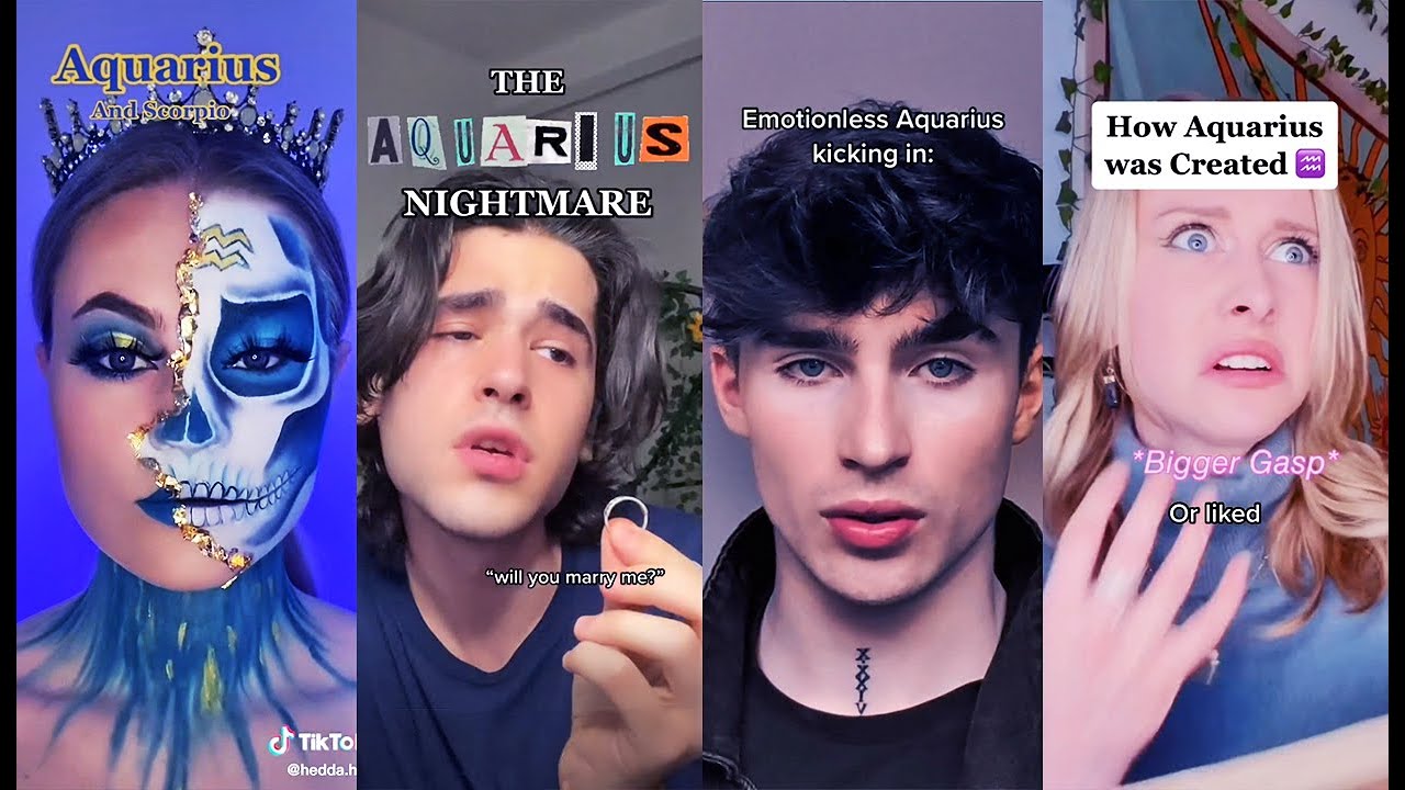 Relatable Zodiac Signs AQUARIUS  tiktok compilations