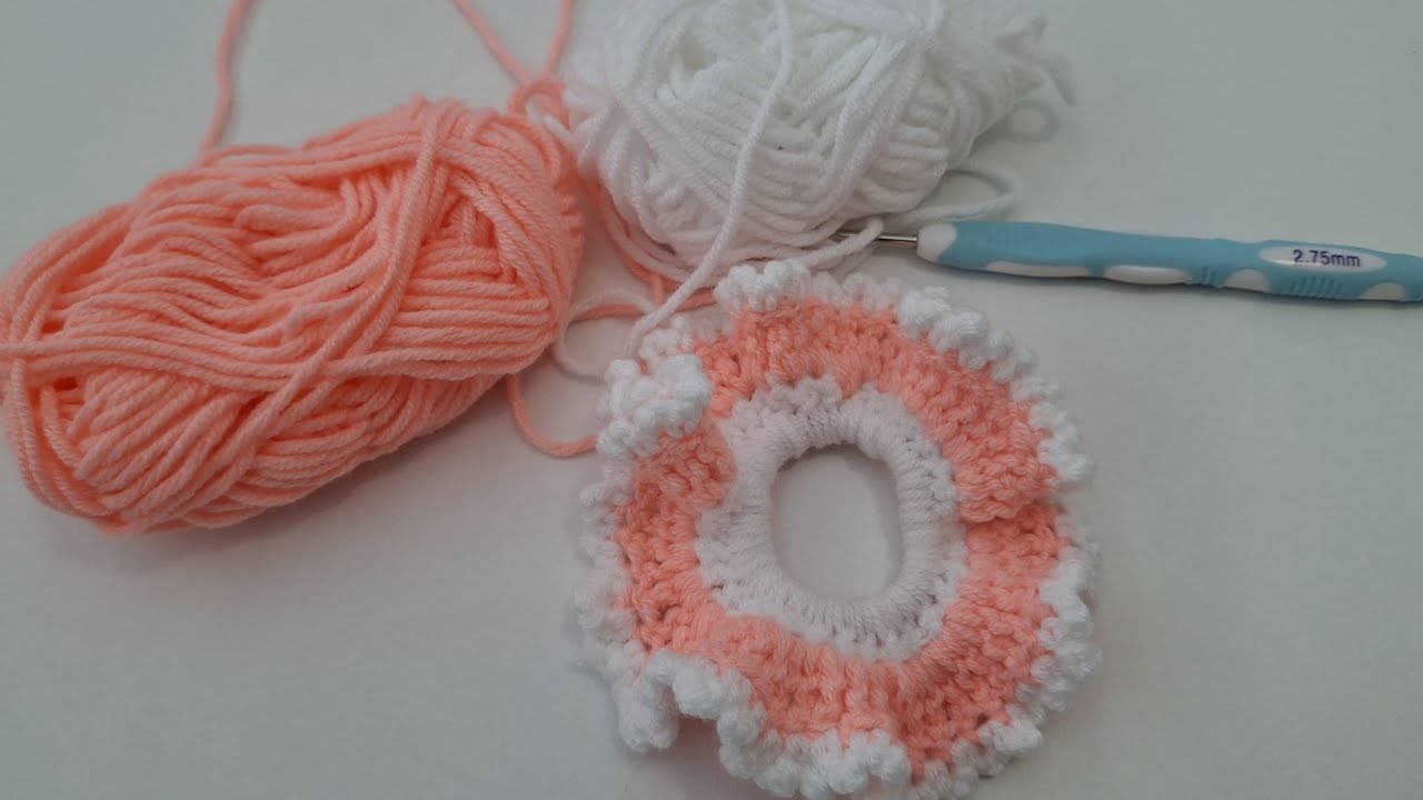 SUPER EASY! Cute scrunchies crochet #crochetlove 