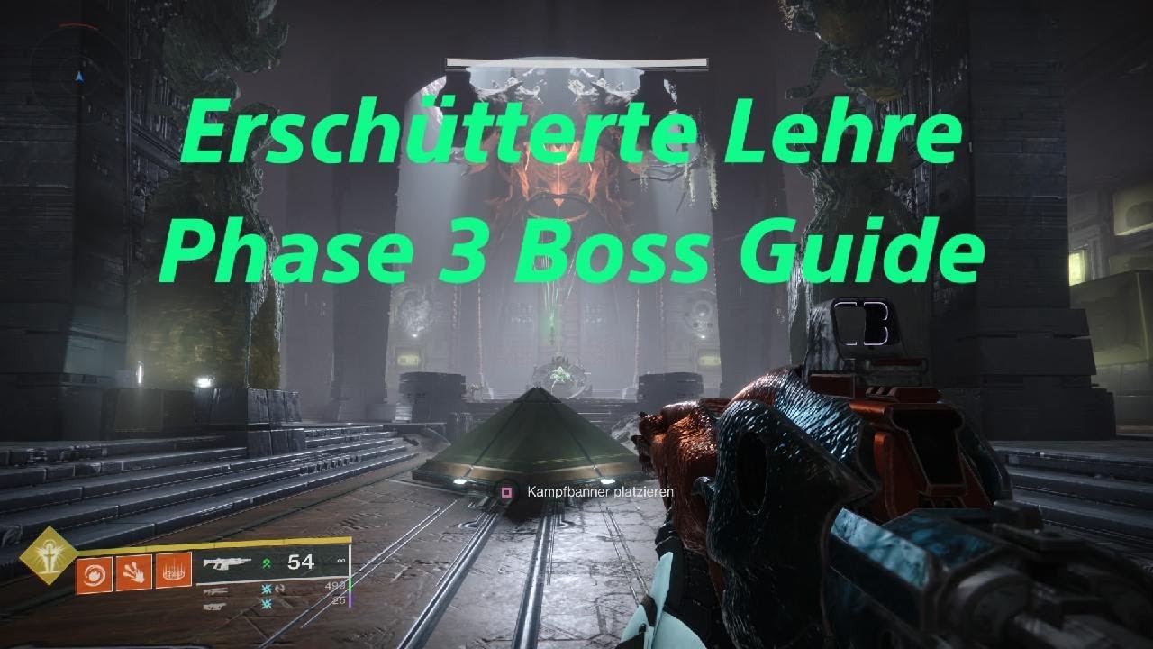 Dungeon Erschütterte Lehre - Phase 3 Boss [Guide] - Destiny 2