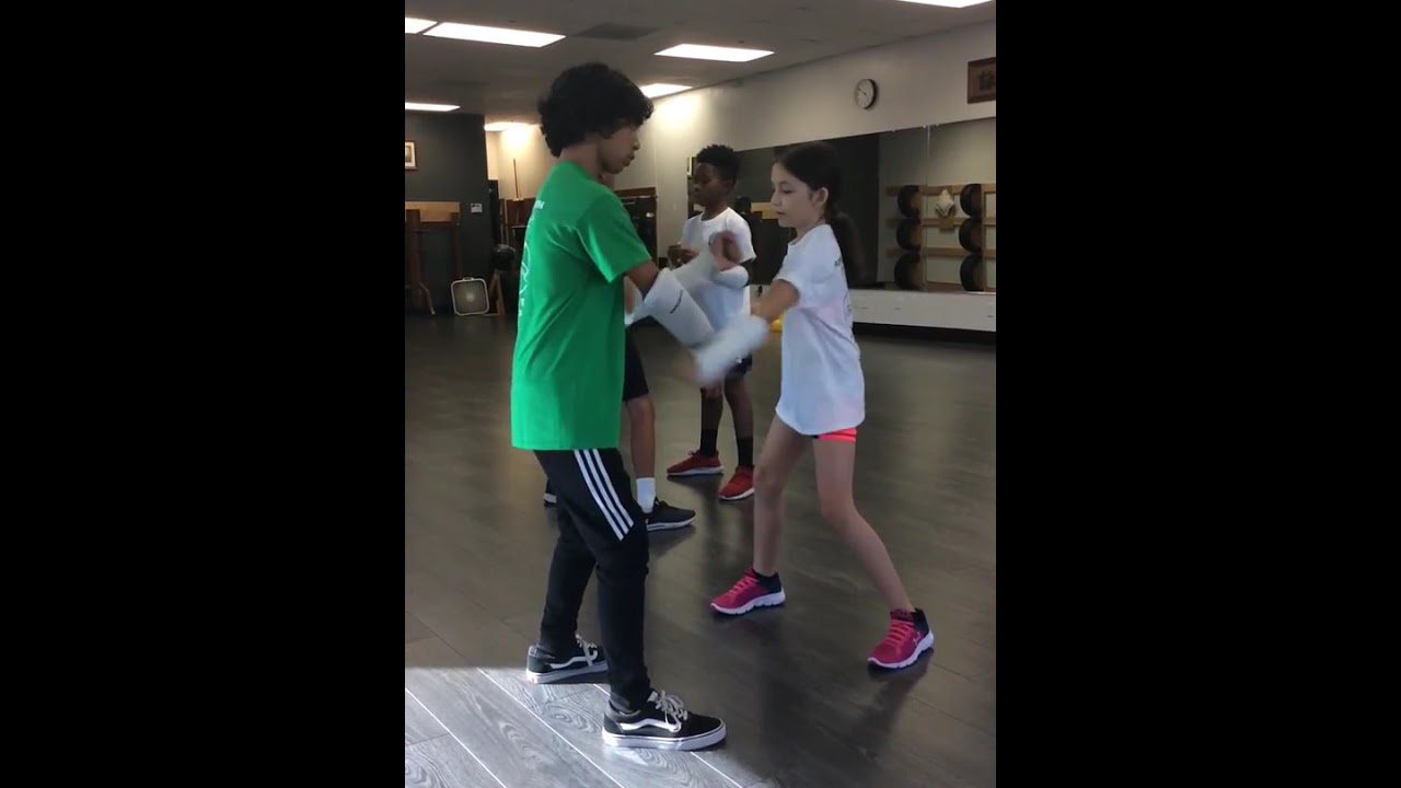 Applied Wing Chun Kids learn Tan Da and Gaan Da