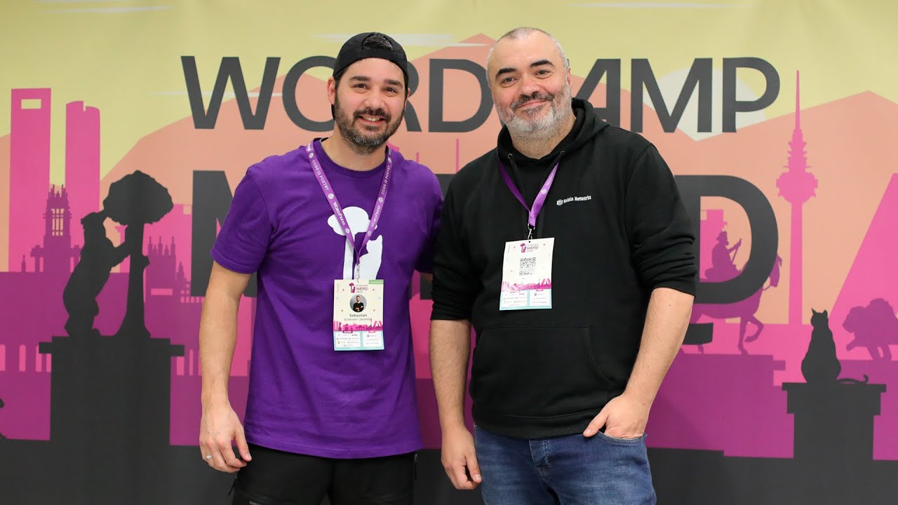 Entrevista a Yannick García de La Maquina del branding como ponente en la WordCamp Madrid 2025