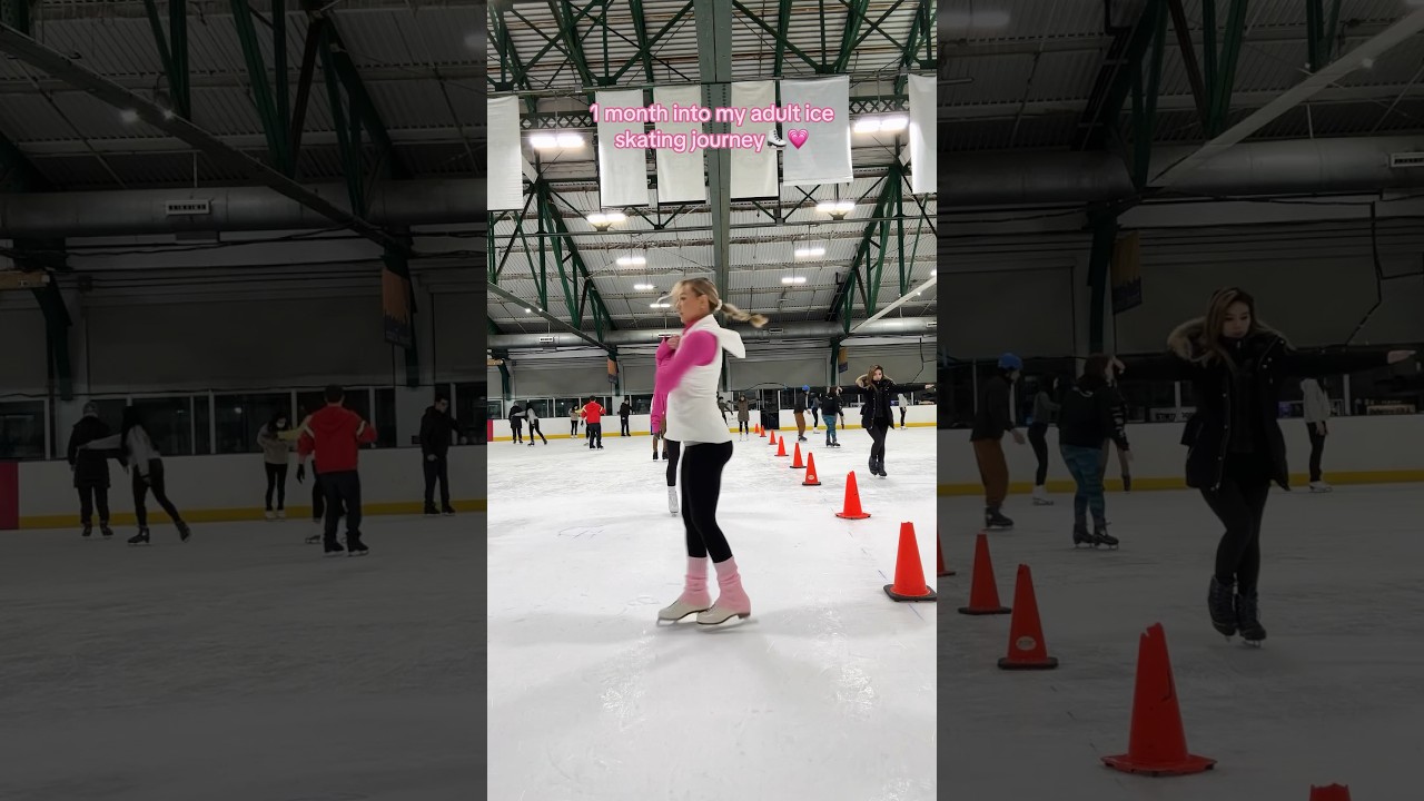 Ice Skating Progress: 1 Month⛸️❄️ #laurennorris #iceskating #adulticeskating #iceprincess