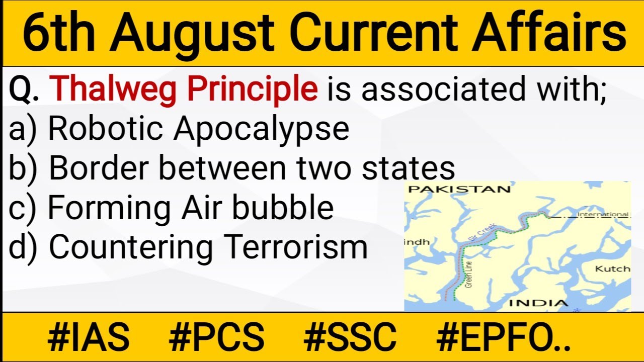 6 August 2020 Current Affairs in English | Daily Current Affairs in English | GKToday | The Hindu