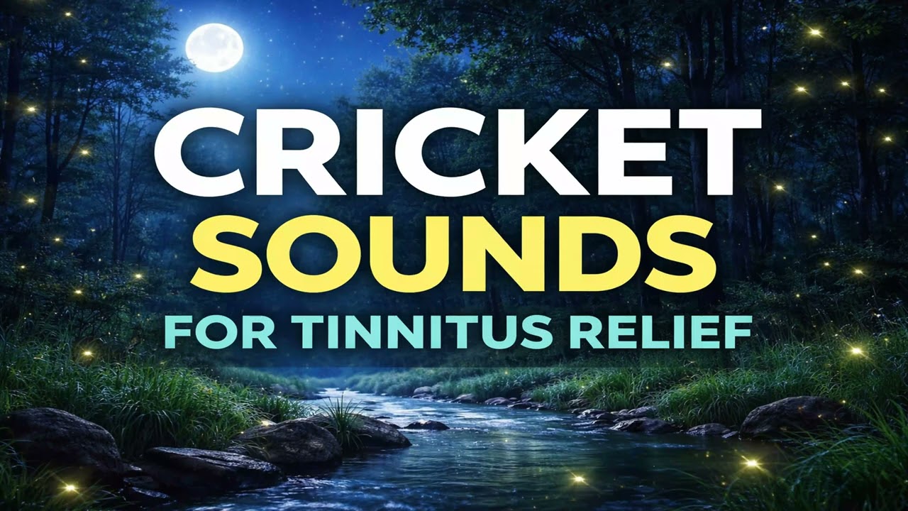 Cricket Sound Tinnitus Masking – Night Sound Therapy for Sleep (8 Hours)
