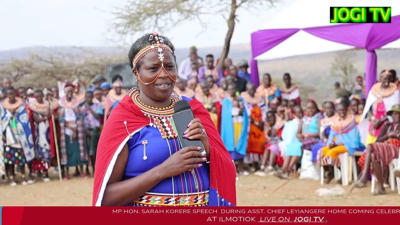 THOUSANDS GATHERS AS HON. SARAH KORERE HONORS ASST. CHIEF LEYIANGERE.