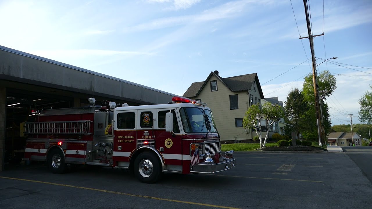 Tones and sirens for a brush fire in Marlboro