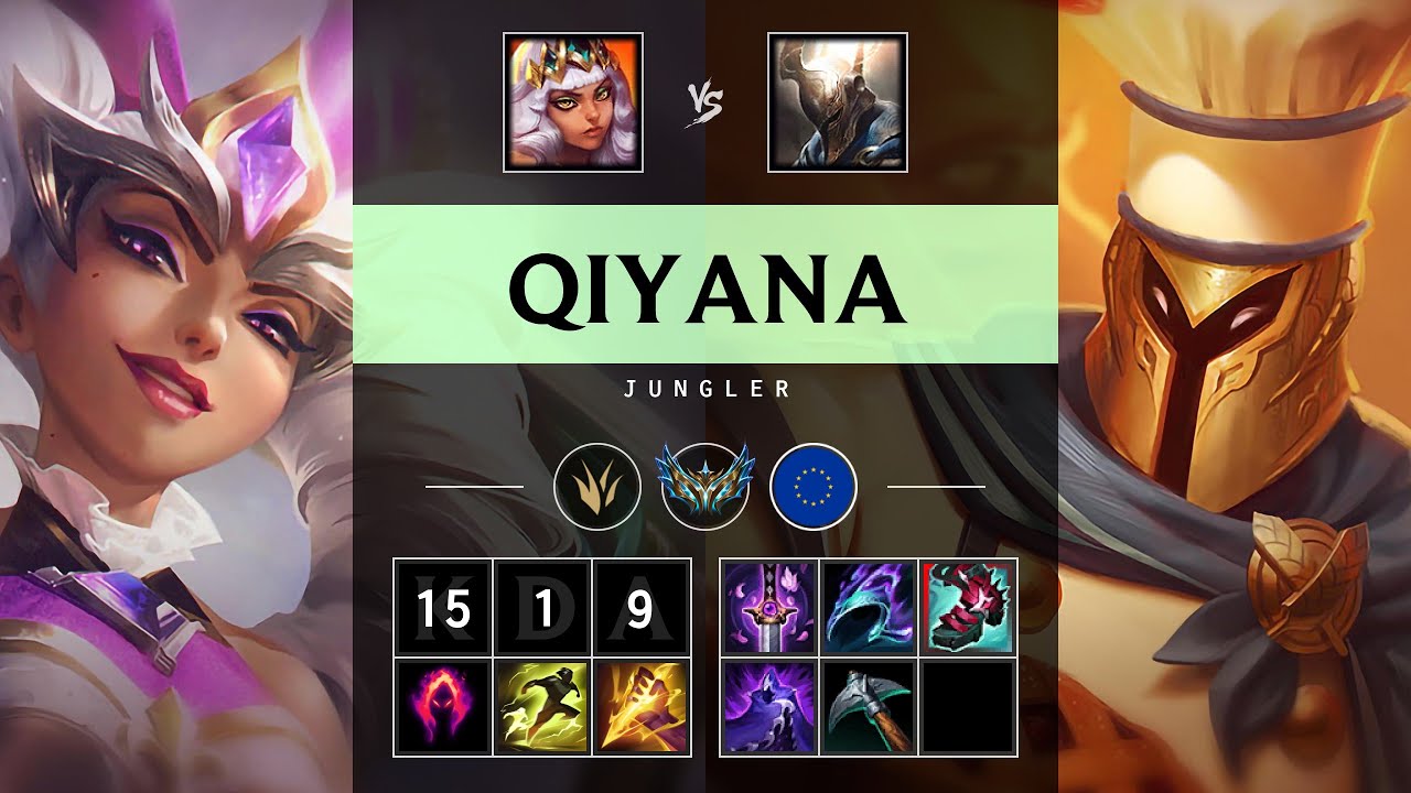 Qiyana Jungle vs Pantheon - EUW Challenger Patch 25.15