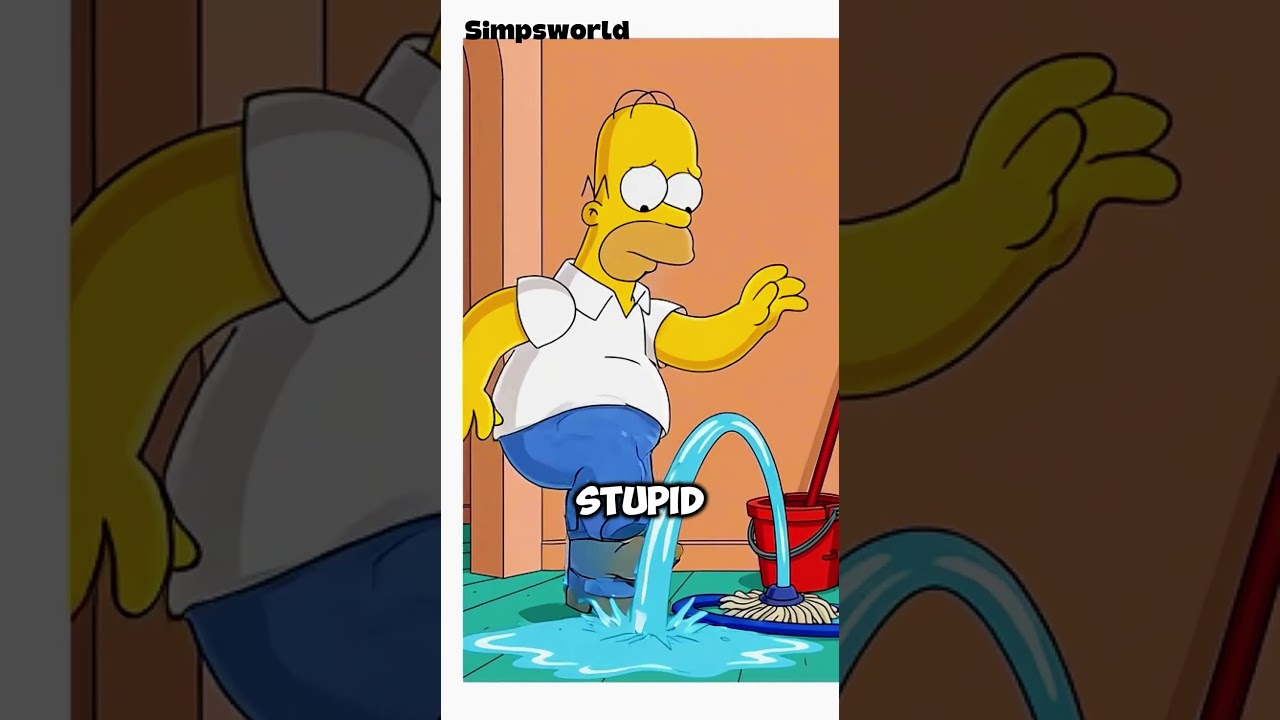 Ledwo dotknął wiadra&hellip; Tylko jego spodnie dostały C#simpson&oacute;w