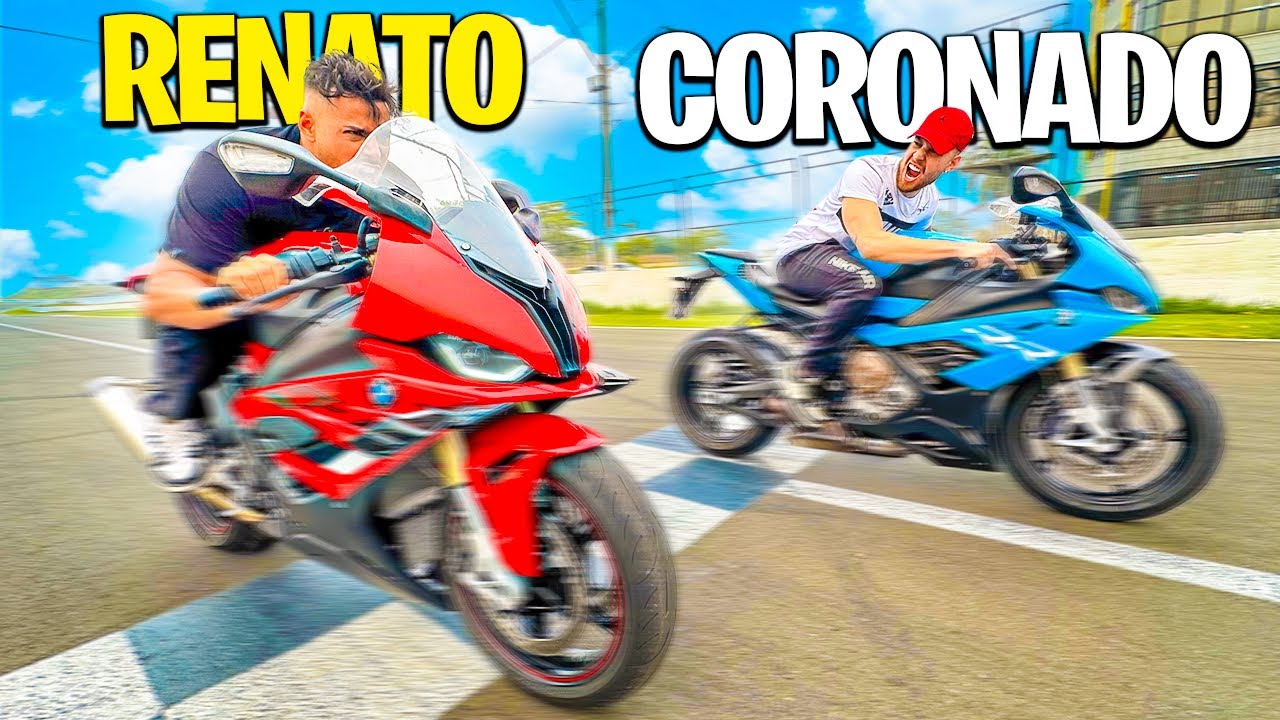 RENATO ME AMASSOU NO RACHA ENTRE NOSSAS BMW S1000RR 🤯