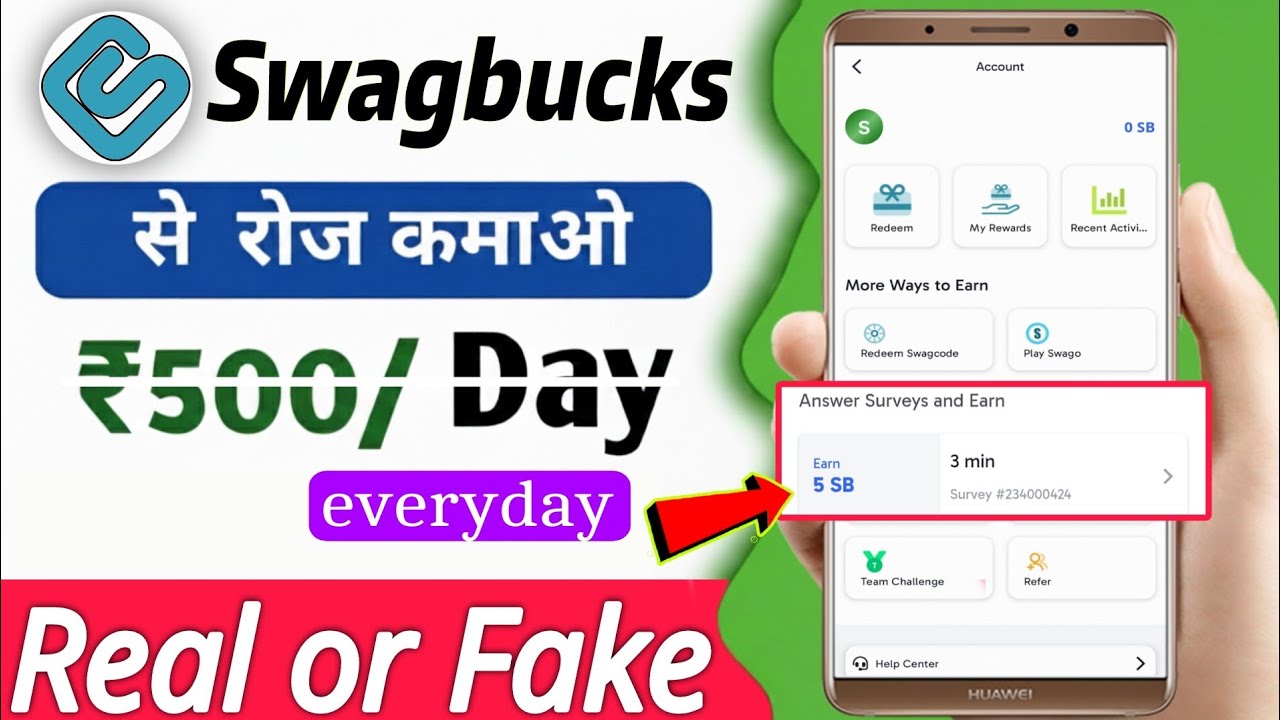 Swagbucks App Payment Proof !! Swagbucks App Se Paise Kaise Kamaye !! Today New Earning App