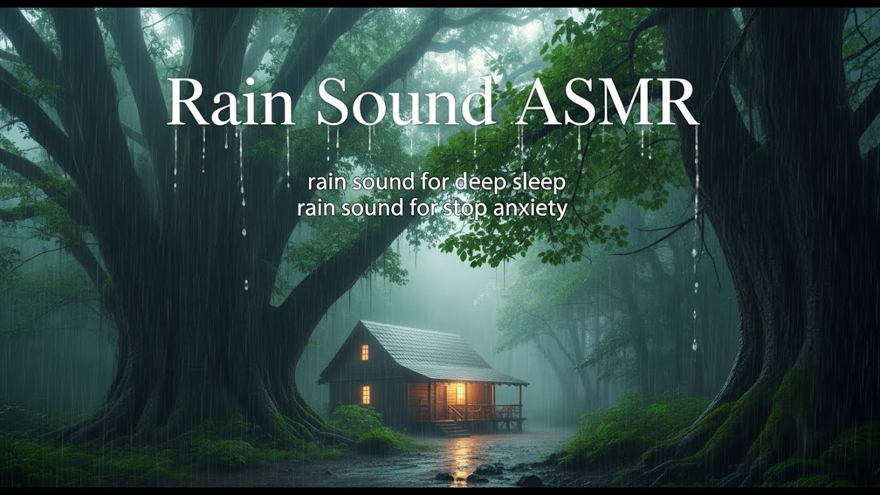 Pure Rain and Thunder Sounds for Deep Sleep and Anxiety Relief in Total Darkness | Pure Nature