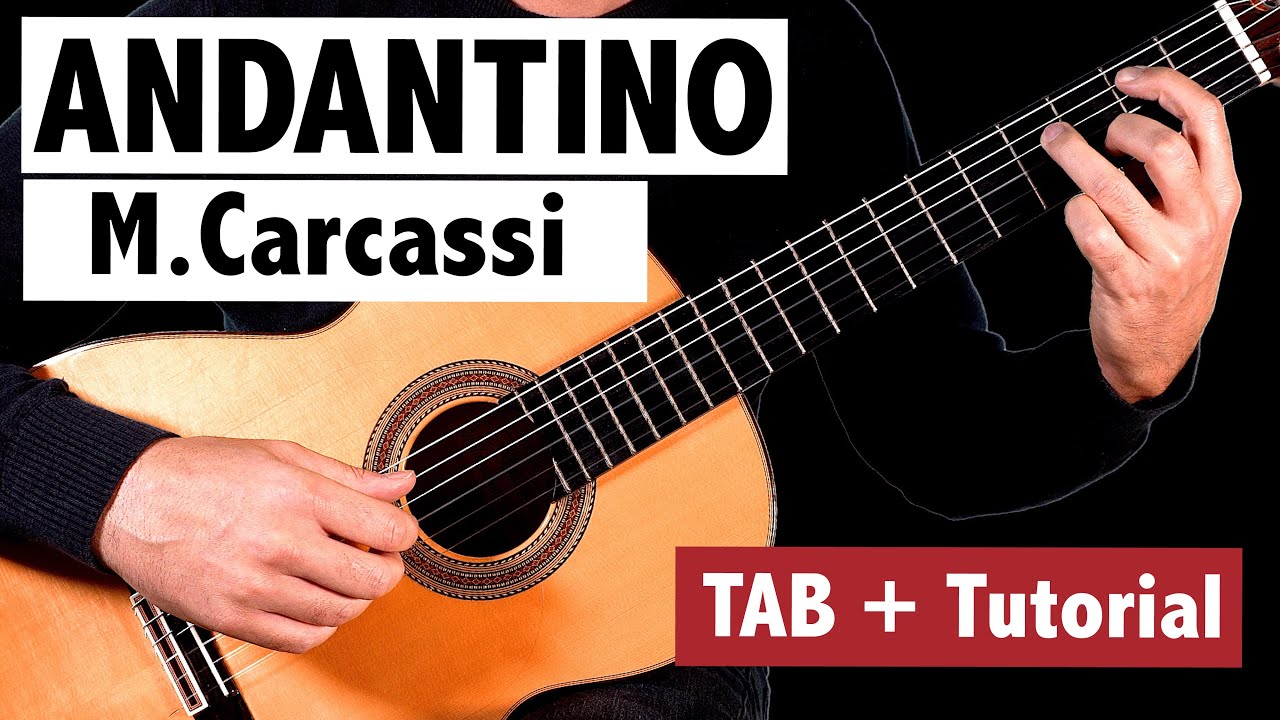 Carcassi - Andantino EASY Guitar Lesson + TAB
